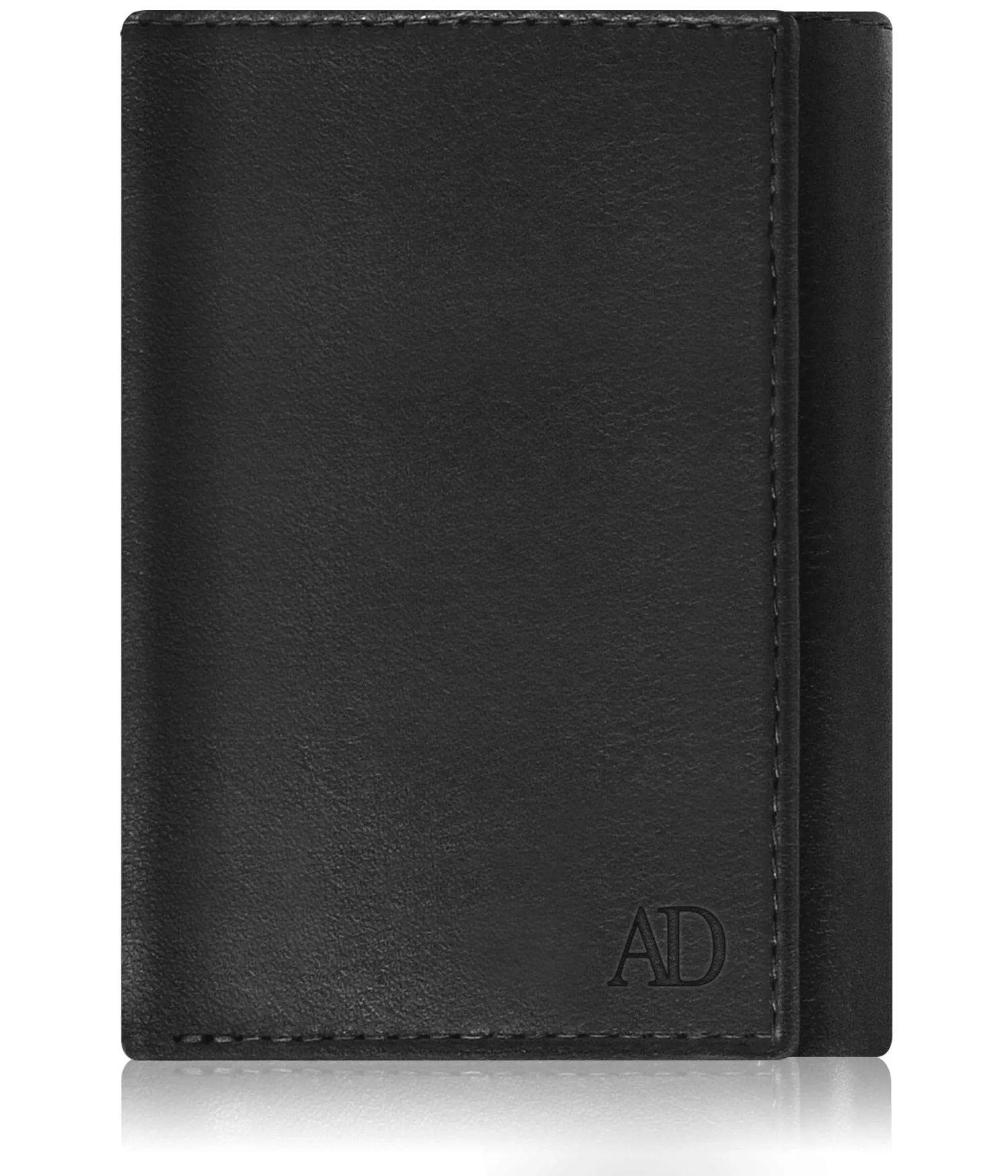 Leather Trifold RFID Wallet with Flip-Up ID - Image 9