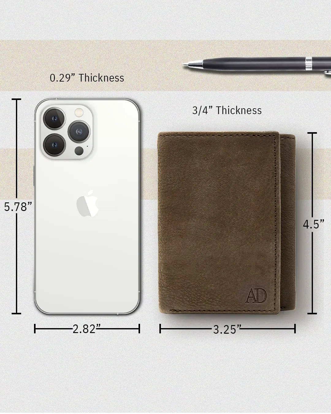 Trifold Wallet With ID Window - Image 47