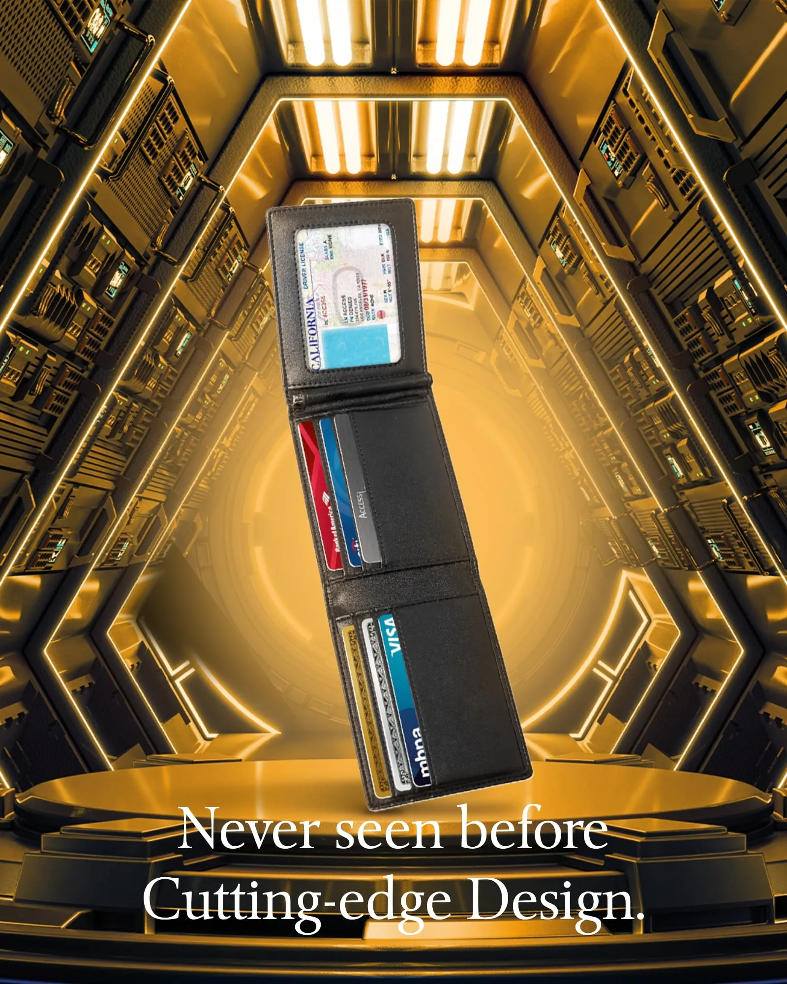 Trifold Wallet With Removable Money Clip - Image 5