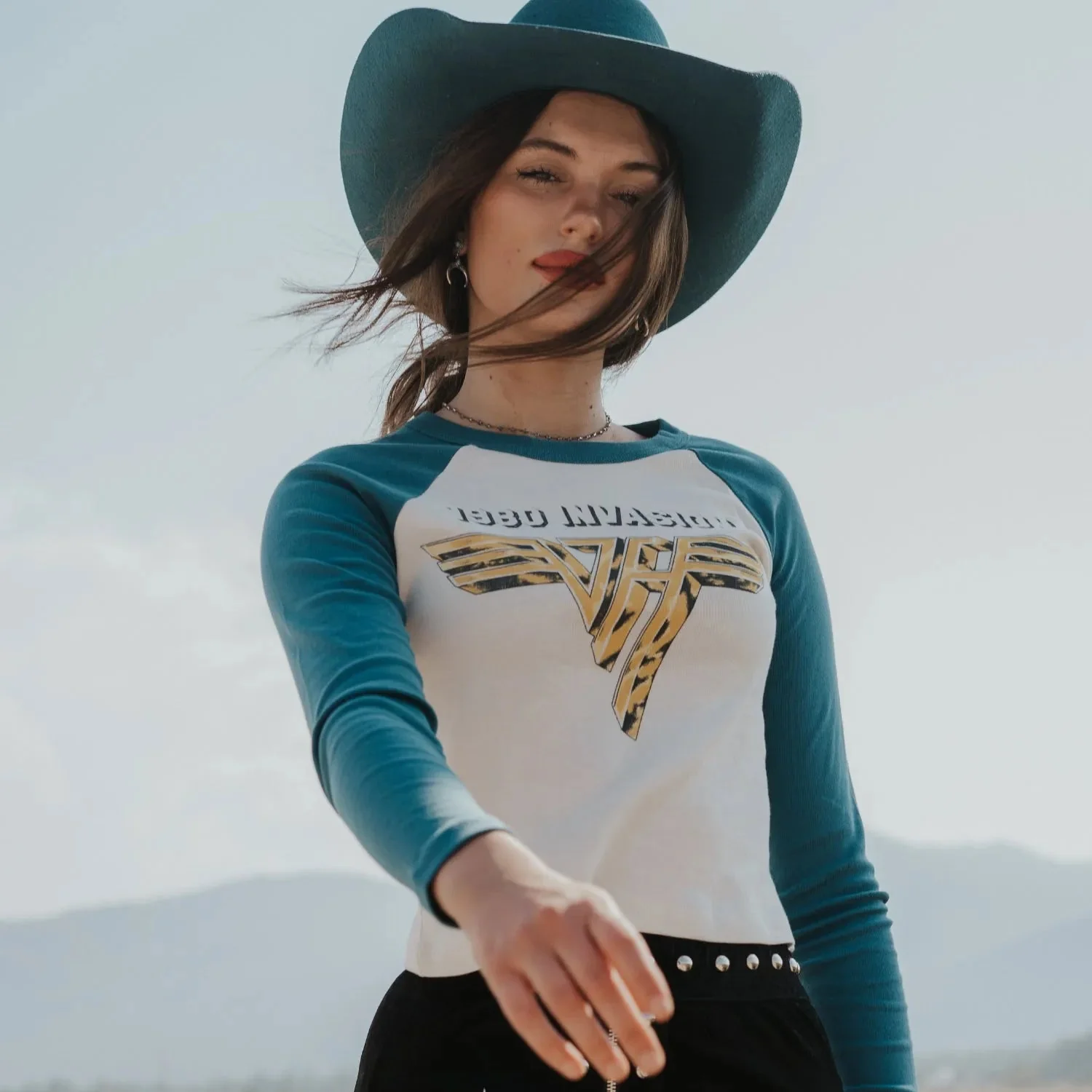 Van Halen 1980 Invasion Raglan Band Shirt by Daydreamer LA