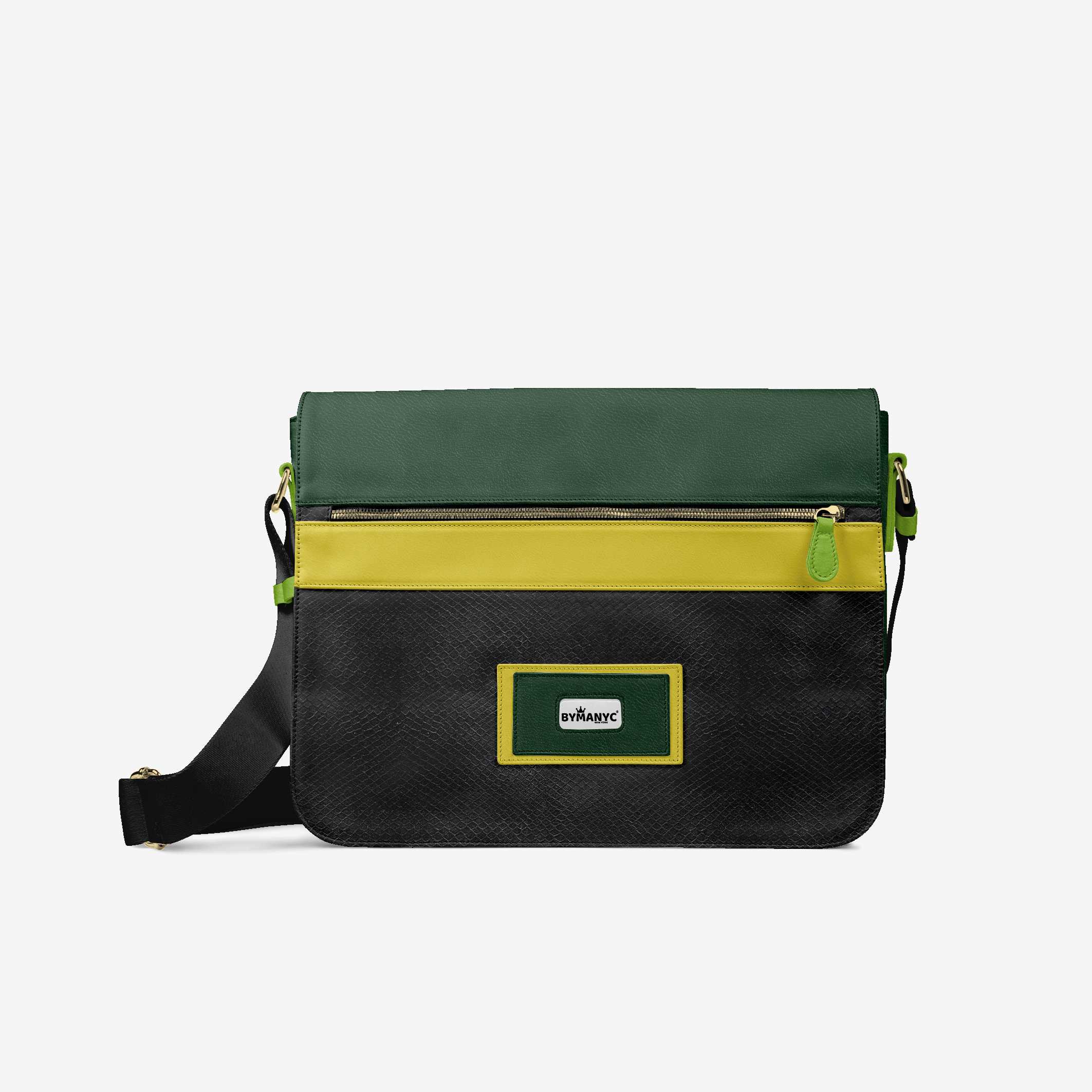 Vegan Executive Messenger Bag 16” | BYMANYC ® New York Crafted in Italy - Image 2