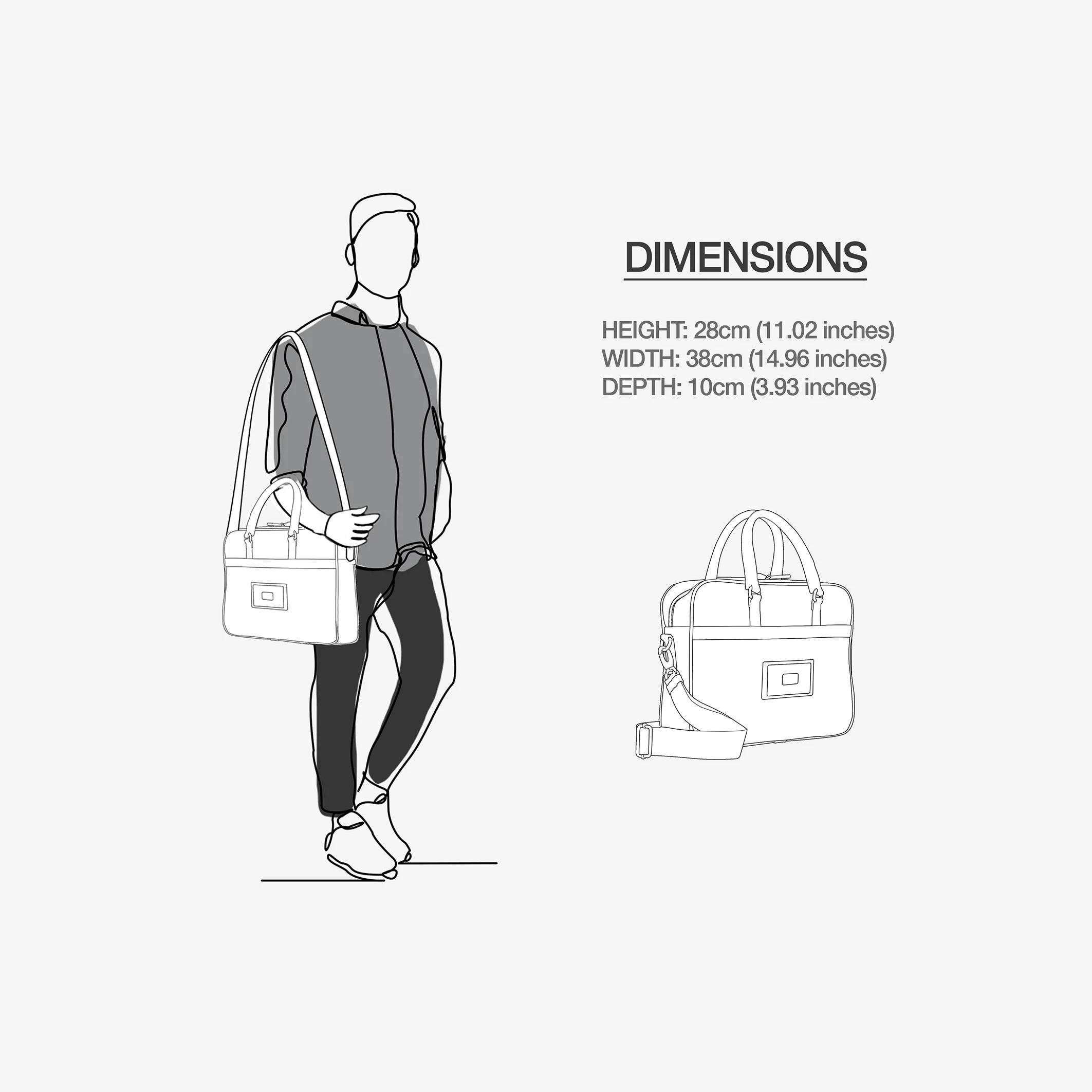 Vegan Executive Urban Work Bag 16” | BYMANYC ® New York Premium Collection - Image 4