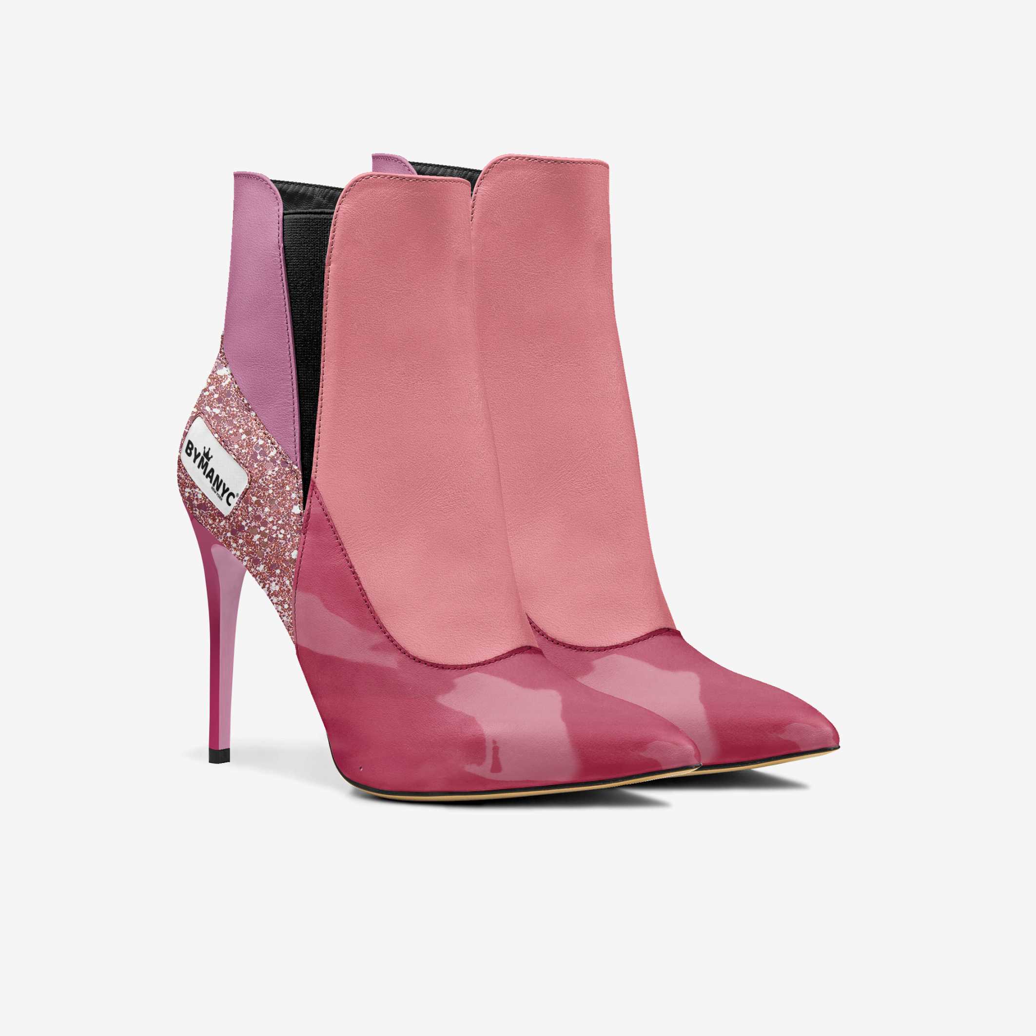 Vegan Heeled Shoe Women BYMANYC ® New York Tribeca Blush Twist - Image 4