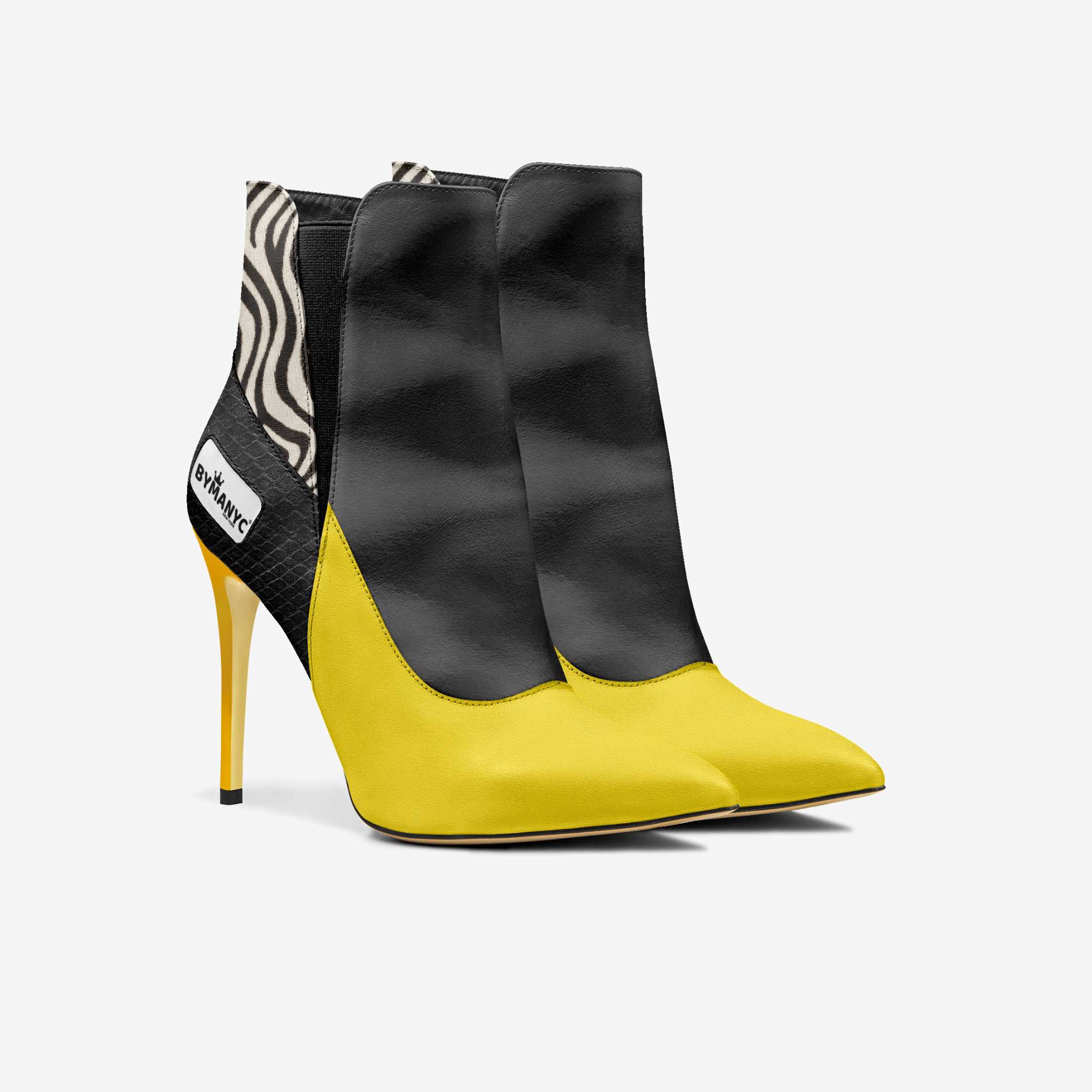 Vegan High Heel Women BYMANYC ® New York Tribeca Yellow Surge - Image 2