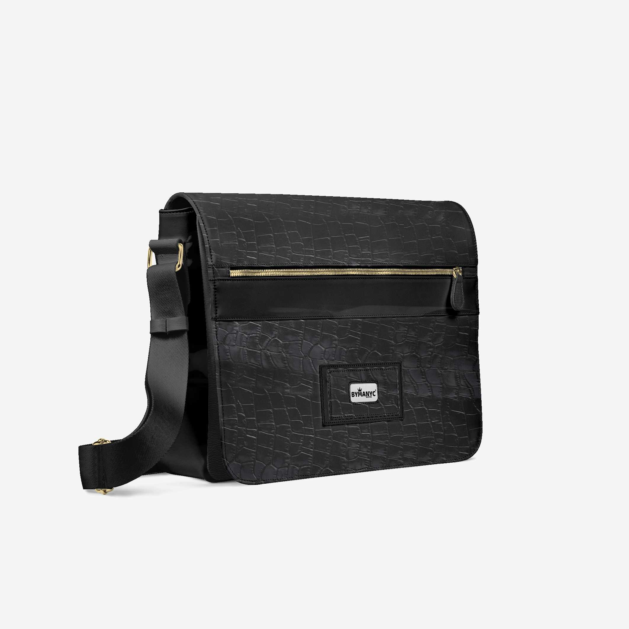 Vegan Luxe City Messenger Bag 16” | BYMANYC ® New York Milano Street Edge - Image 2
