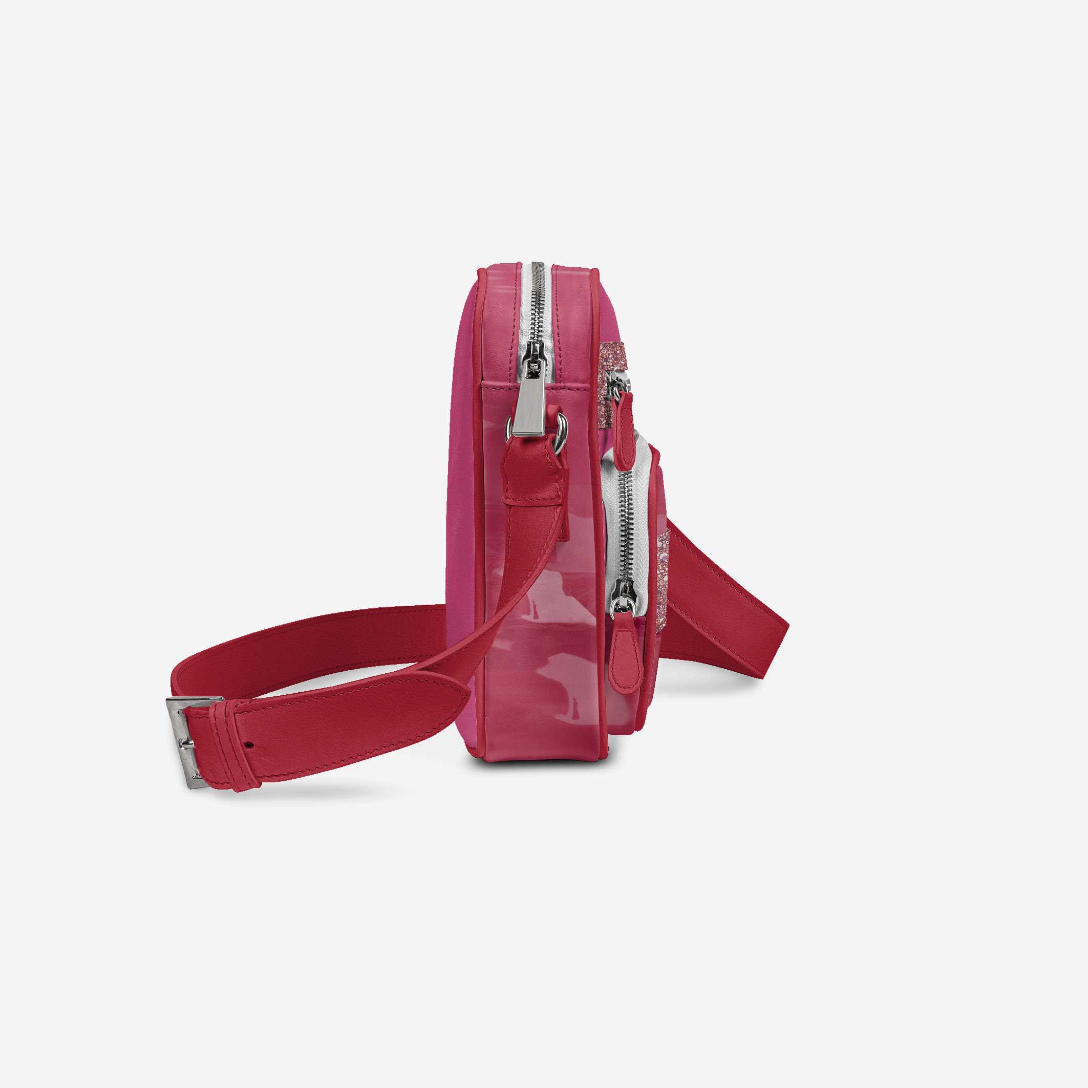 Vegan Pink Cross-Body Designer Shoulderbag | BYMANYC ® New York Luxury - Image 4