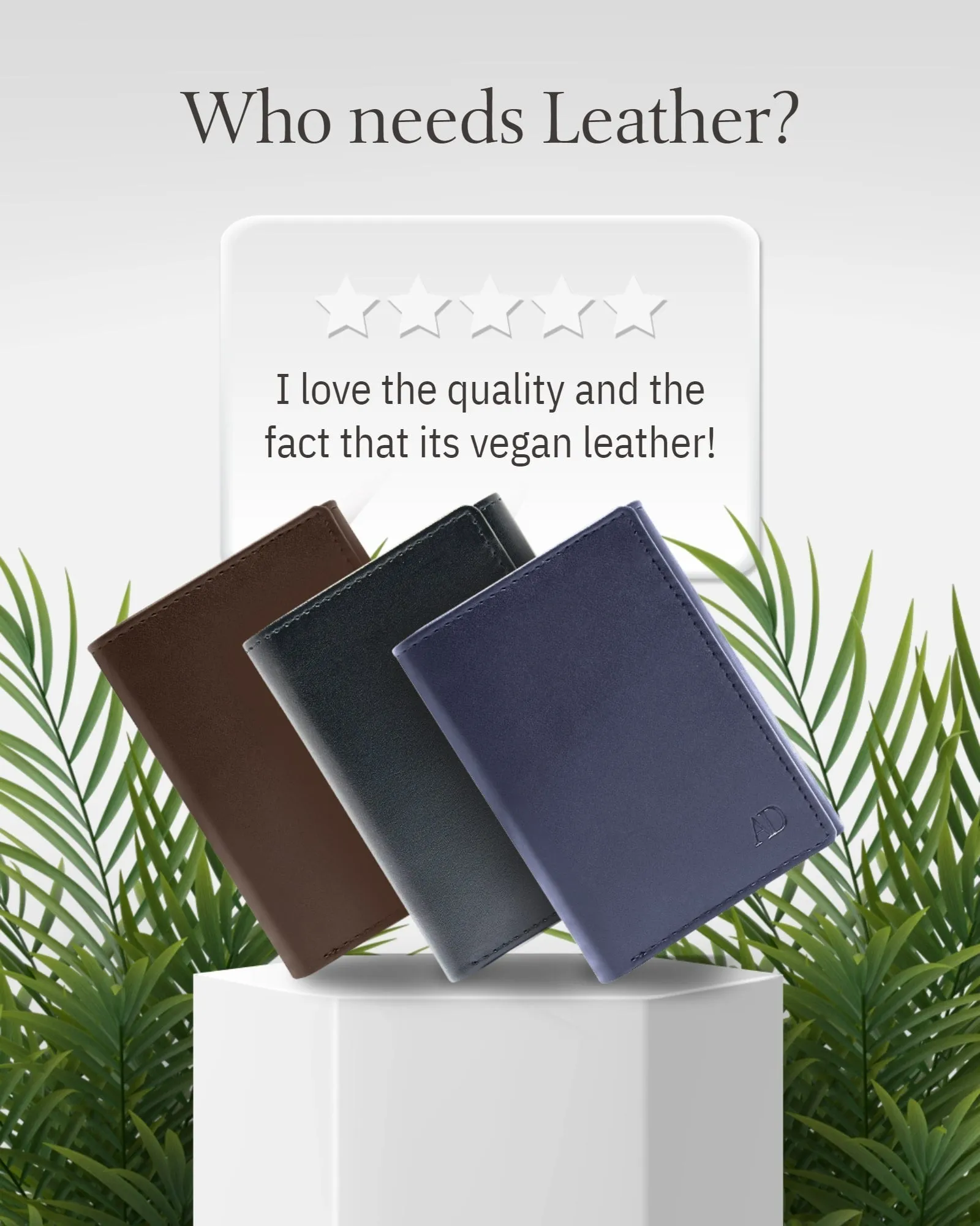 Vegan Trifold Wallet With ID Window - Image 17
