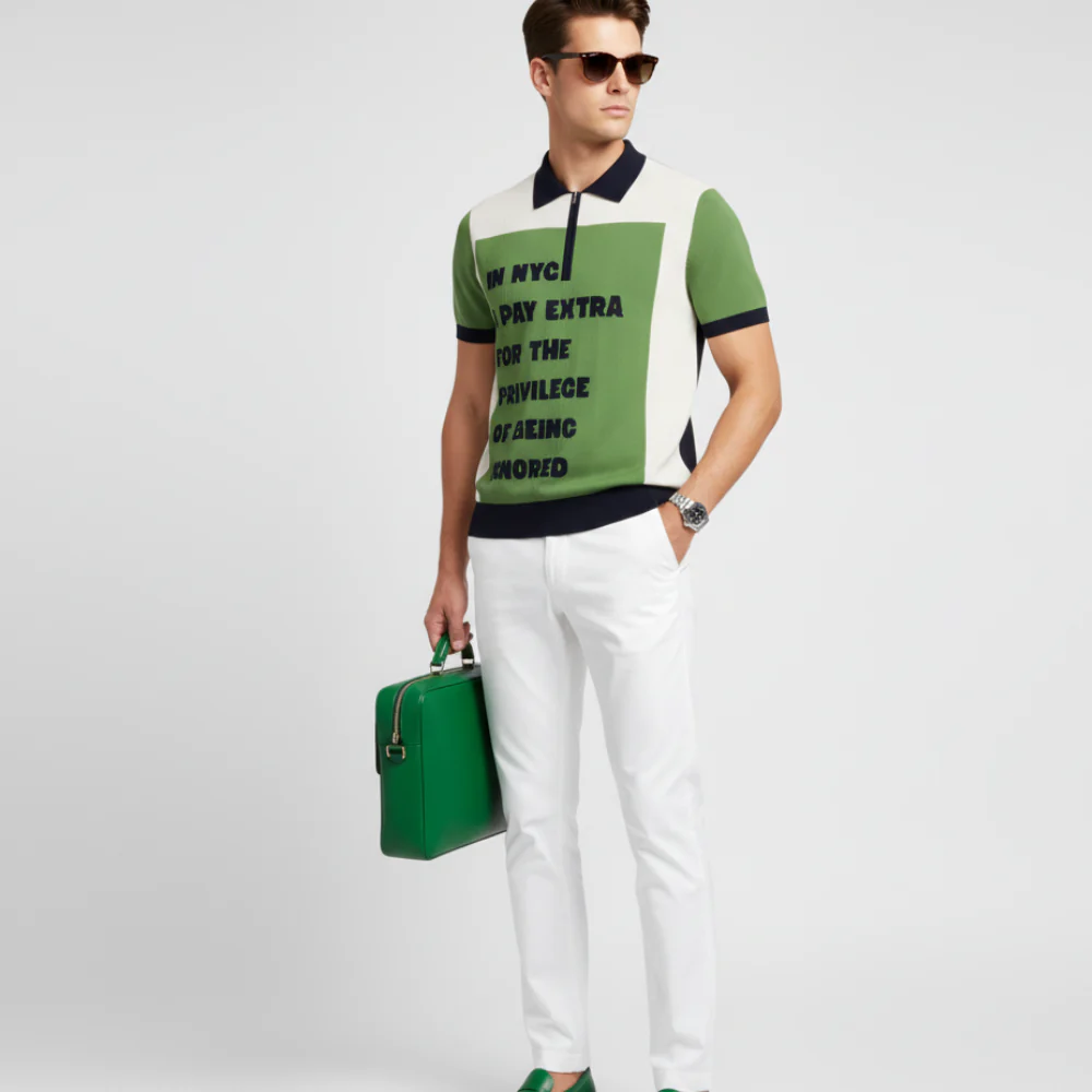 WALL STREET Cashmere Polo BYMANYC ® New York